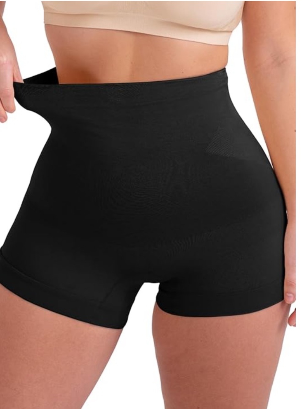 Empetur Tummy Control Shape wear shorts black, high-waisted seamless size M/L